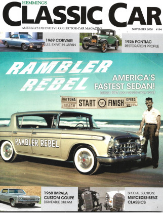 HEMMINGS CLASSIC CAR 2020 NOV - '59 CORVAIR, '26 PONTIAC, RAMBLER REBEL